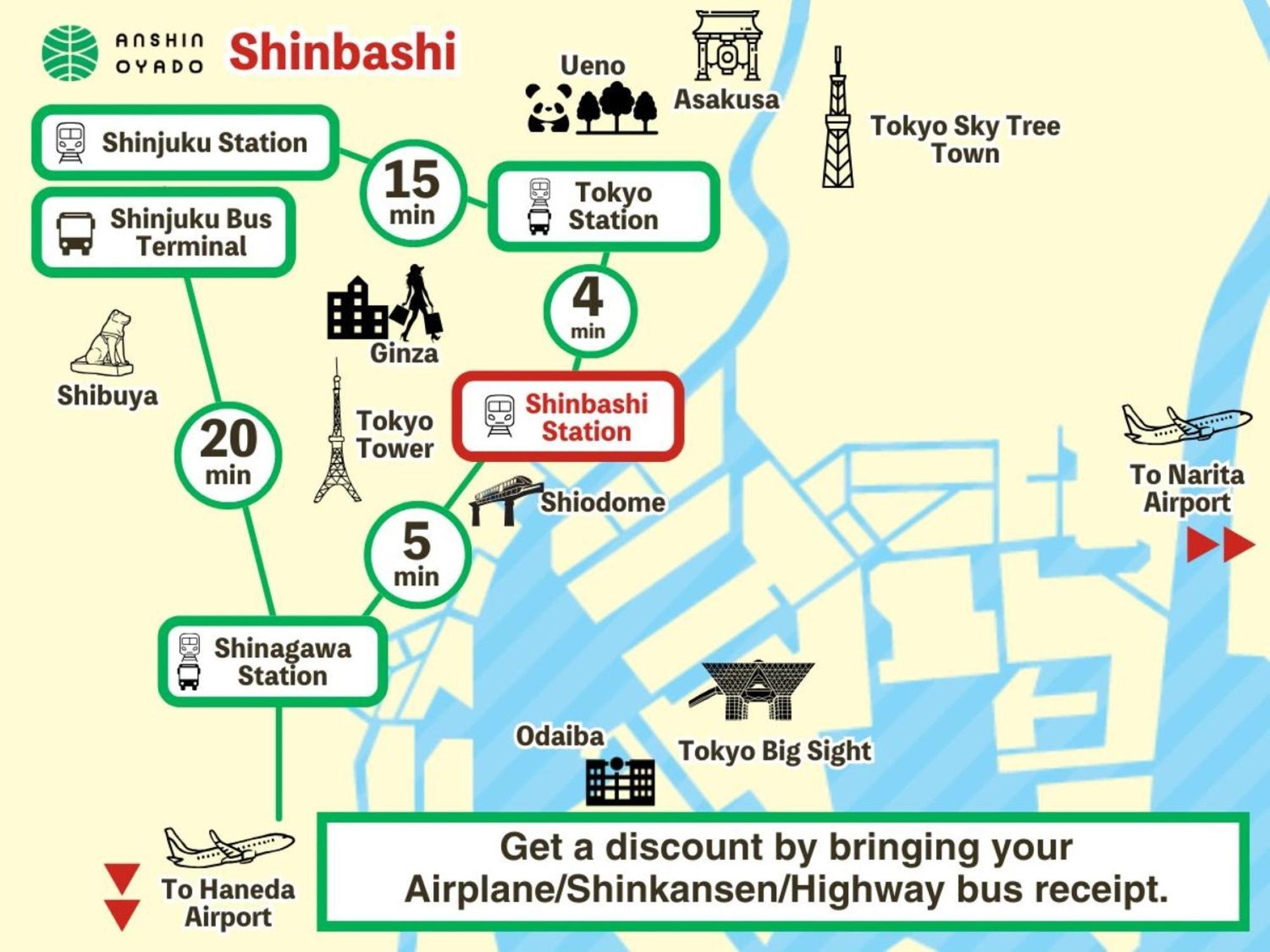 Anshin Oyado Shinbashi Ekimaeten Prefektura Tokio Exteriér fotografie